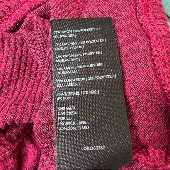 ANTHROPOLOGIE Lightweight Red Faux Wrap Size S - Picture 8 of 10